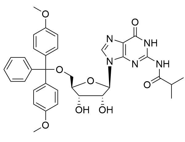 5'-O-(4,4'-二甲氧基三苯甲基)-N2-異丁?；?2'-鳥(niǎo)苷
